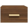 vidaXL Wall-mounted Bedside Cabinets 2 pcs Brown Oak 35x35x20 cm