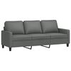vidaXL 4 Piece Sofa Set with Cushions Dark Grey Fabric