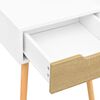 vidaXL Bedside Cabinet White & Sonoma Oak 40x40x56 cm Engineered Wood
