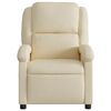 vidaXL Massage Recliner Chair Cream Fabric