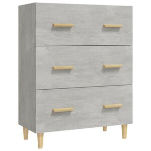 vidaXL Sideboard Concrete Grey 70x34x90 cm Engineered Wood