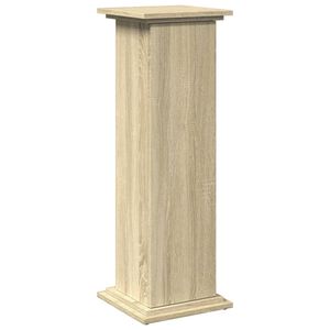 vidaXL Display Stand with Storage Sonoma Oak 31x30x90 cm