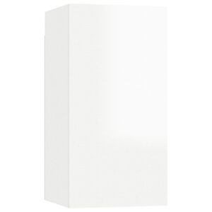 vidaXL TV Cabinet | High gloss white | Engineered wood | 30.5x30x60 cm