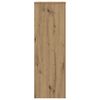 vidaXL Plant Stand Artisan Oak 33x33x100 cm Engineered Wood