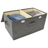 vidaXL Storage Boxes 2 pcs Fabric 50x30x25 cm Anthracite