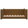 vidaXL Dog Bed Honey Brown 75.5x55.5x28 cm Solid Pine Wood