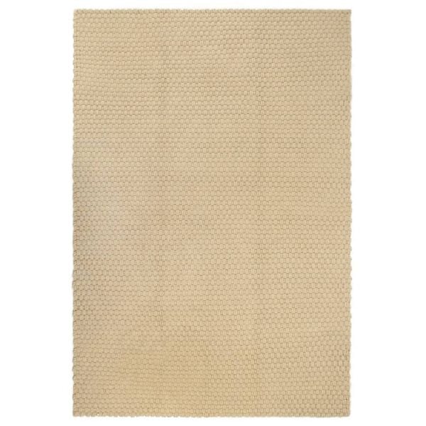 vidaXL Rug Rectangular Natural 160x230 cm Cotton