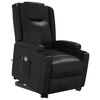 vidaXL Stand up Massage Chair Black Faux Leather