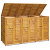vidaXL Triple Garbage Bin Shed 210x89x117 cm Solid Wood Acacia