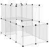 vidaXL Animal Cage | Transparent | PP (Polypropylene), steel | Medium