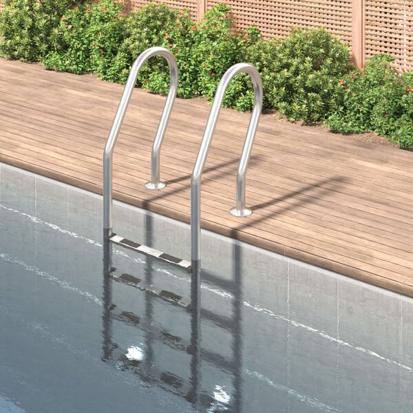vidaXL Pool Ladder 54x38x184.5 cm 304 Stainless Steel