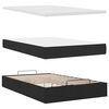 vidaXL Ottoman Bed with Mattress Black King Single Fabric