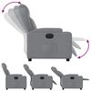 vidaXL Electric Recliner Chair Light Grey Fabric