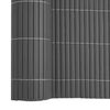 vidaXL Garden Fence Double-Sided Grey 1.8x5 m PVC