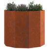 vidaXL Planter Rusty 60 x 60 x 50 cm Weathering Steel
