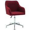 vidaXL Swivel Dining Chairs 4 pcs Wine Red Fabric