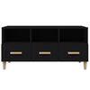 vidaXL TV Cabinet Black 102x36x50 cm Engineered Wood