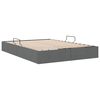 vidaXL Storage Bed with Mattress Dark Grey 153 x 203 cm Fabric