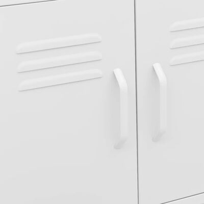 vidaXL Storage Cabinet White 60x35x56 cm Steel