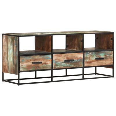 vidaXL TV Cabinet 110x30x45 cm Solid Reclaimed Wood