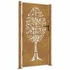 vidaXL Garden Gate 100x175 cm Corten Steel Tree Design