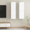 vidaXL TV Cabinets 2 pcs White 30.5x30x110 cm Engineered Wood