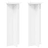 vidaXL Plant Stand 2 pcs White &Oslash;40 x 100 cm Engineered Wood
