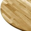 vidaXL Table Top Solid Oak Wood Round 23 mm 700 mm
