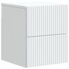 vidaXL Wall-Mounted Bedside Cabinet White 33 x 34.5 x 40 cm