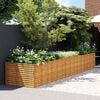 vidaXL Garden Raised Bed 479x100x69 cm Corten Steel