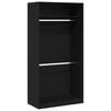 vidaXL Wardrobe Black Oak 100 x 50 x 200 cm Engineered Wood