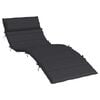 vidaXL Sun Lounger Cushion Black 180x60x4 cm Oxford Fabric