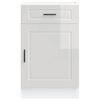 vidaXL Kitchen Base Cabinet Porto High Gloss White Engineered Wood