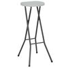 vidaXL Folding Bar Stools 2 pcs HDPE and Steel White