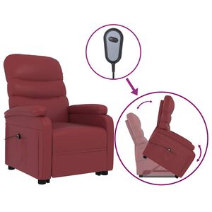 vidaXL Stand up Chair Wine Red Faux Leather