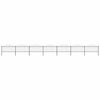 vidaXL Garden Fence with Spear Top Steel 1172x150 cm Black