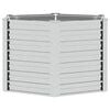 vidaXL Garden Raised Bed 129x77 cm Galvanized Steel Silver
