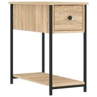 vidaXL Bedside Cabinet Sonoma Oak 30x60x60 cm Engineered Wood