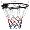 vidaXL Basketball Ring Black 45 cm Steel