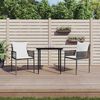 vidaXL Garden Chairs with Cushions 2 pcs Brown 54x61x83 cm Poly Rattan