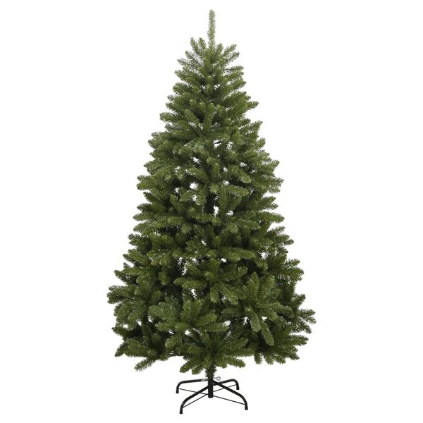 vidaXL Artificial Hinged Christmas Tree 300 LEDs 210 cm