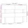 vidaXL Bed Headboard 154x3x81 cm Solid Wood Pine