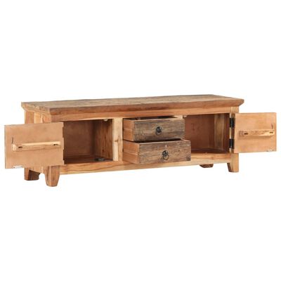 vidaXL TV Cabinet 120x30x40 cm Solid Acacia Wood and Reclaimed Wood