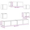 vidaXL 7 Piece TV Cabinet Set White Engineered Wood