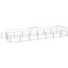 vidaXL Dog Kennel Silver 14 m&sup2; Steel
