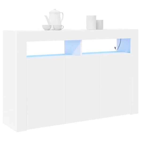 vidaXL Sideboard White 116 x 30 x 75 cm Engineered Wood