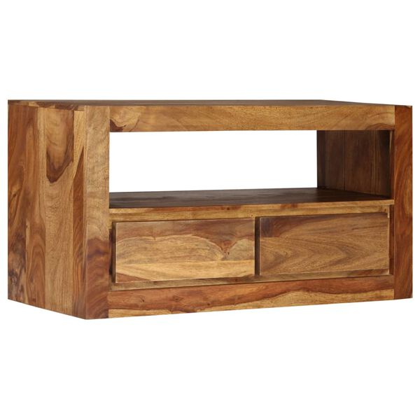 vidaXL TV Cabinet Solid Acacia Wood 80x30x40 cm