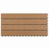 vidaXL Decking Tile 6 pcs Brown 60 x 30 cm WPC
