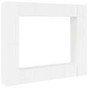 vidaXL 8 Piece TV Cabinet Set High Gloss White Engineered Wood