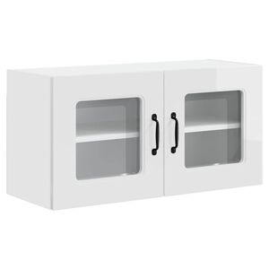 vidaXL Dishwasher Panel Kalmar High Gloss White 80 x 31 x 40 cm